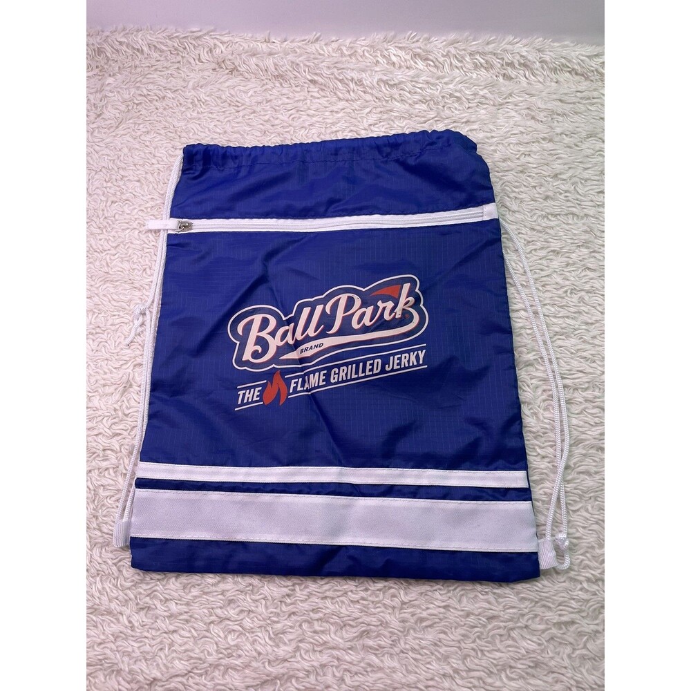 Ballpark Grilled Jerky Drawstring Cinch Tote Bag Backpack RARE PROMO MERCH